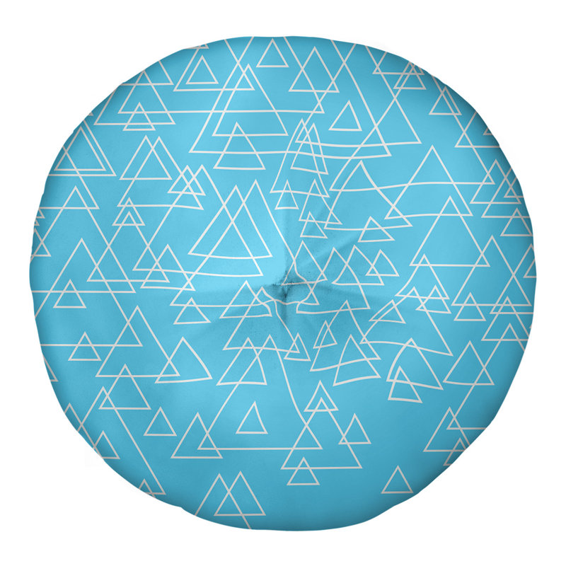 Coussin de sol Katelyn Elizabeth, 30 po x 30 po, Bleu