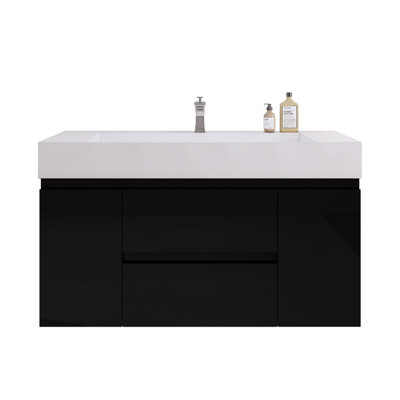 Babajide Bathroom Vanity with Acrylic Top