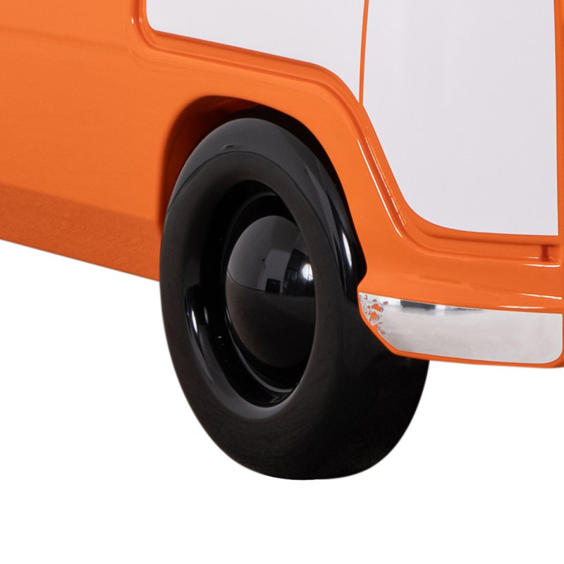 Lit simple Bobby Retro Bus avec lumières DEL, Orange