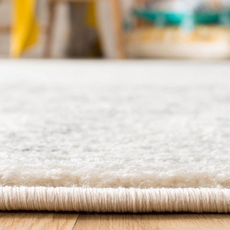 Tapis ivoire / gris Blackhill Southwestern, Rond 8 pi
