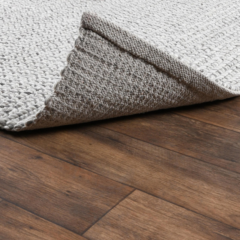 Dawson Hand Woven Area Rug in Light Gray, Rectangle 8' x 10'