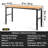 61'' W Wood Top Height-Adjustable Workbench