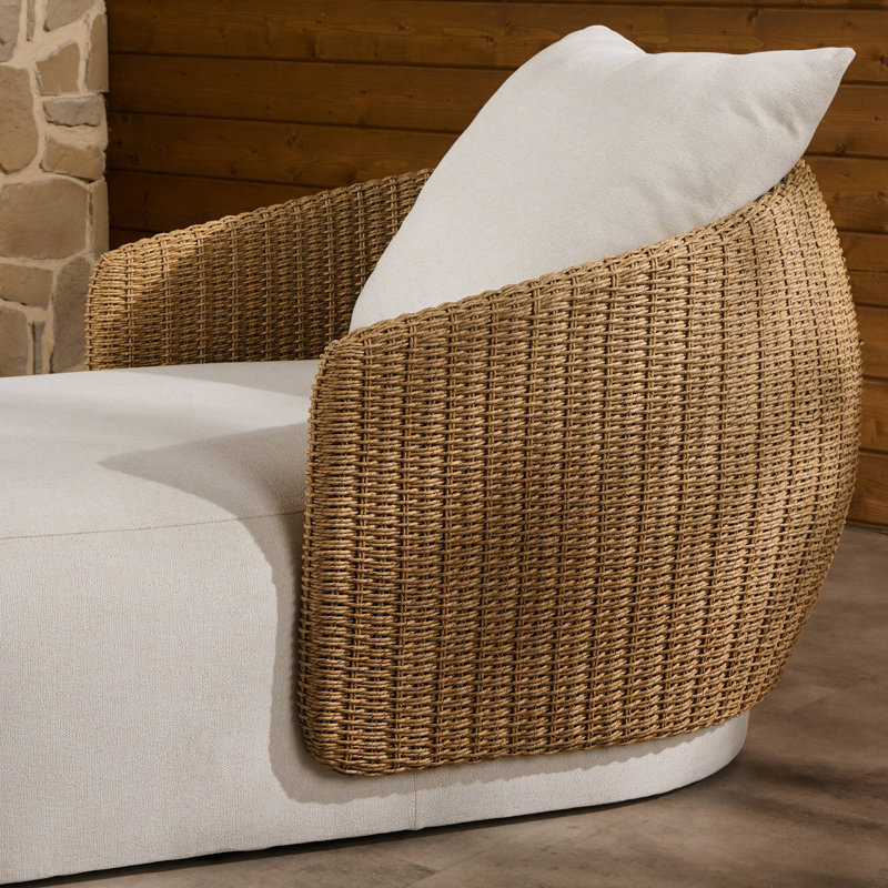 Maven Outdoor Chaise-Alessi Linen