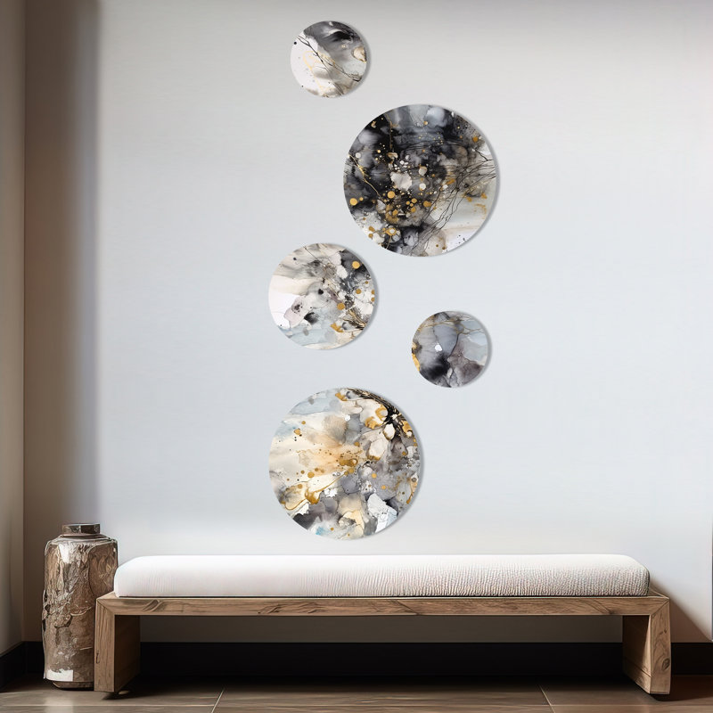 Abstract Wall Decor on Metal