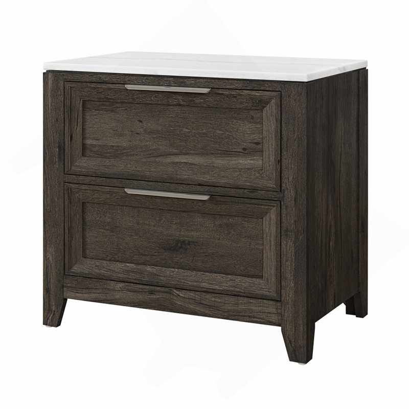 TABLE DE CHEVET MARRON FONCÉ