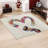 Soft Non-Woven Printed Rug Featuring an Intricate Botanical and Abstract Geometric Design Ideal for Infusing a Touch of Elegance into Any Living Space-114334495