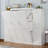 Murphy bed with 2 closets and storage shelves, multifunctional foldable platform bed frame