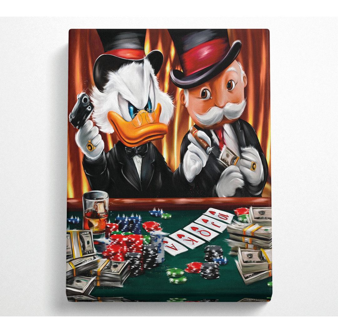 Monopoly Duck Leinwand Kunstdruck