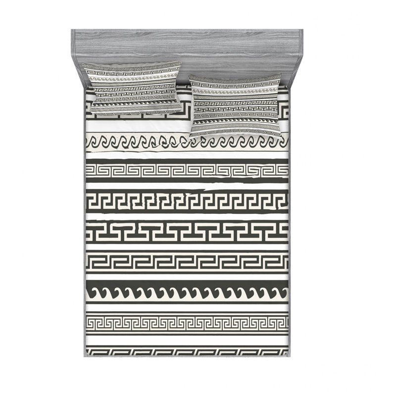 Ensemble de draps Ikat, Ensemble de draps pour lit double avec un drap-hou
