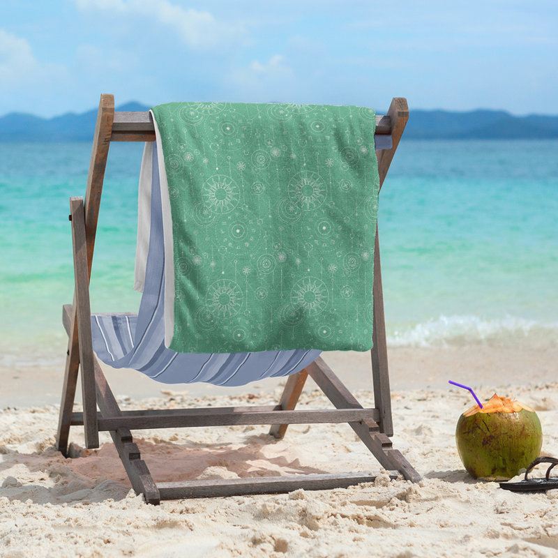 Serviette de plage Katelyn Elizabeth, Vert