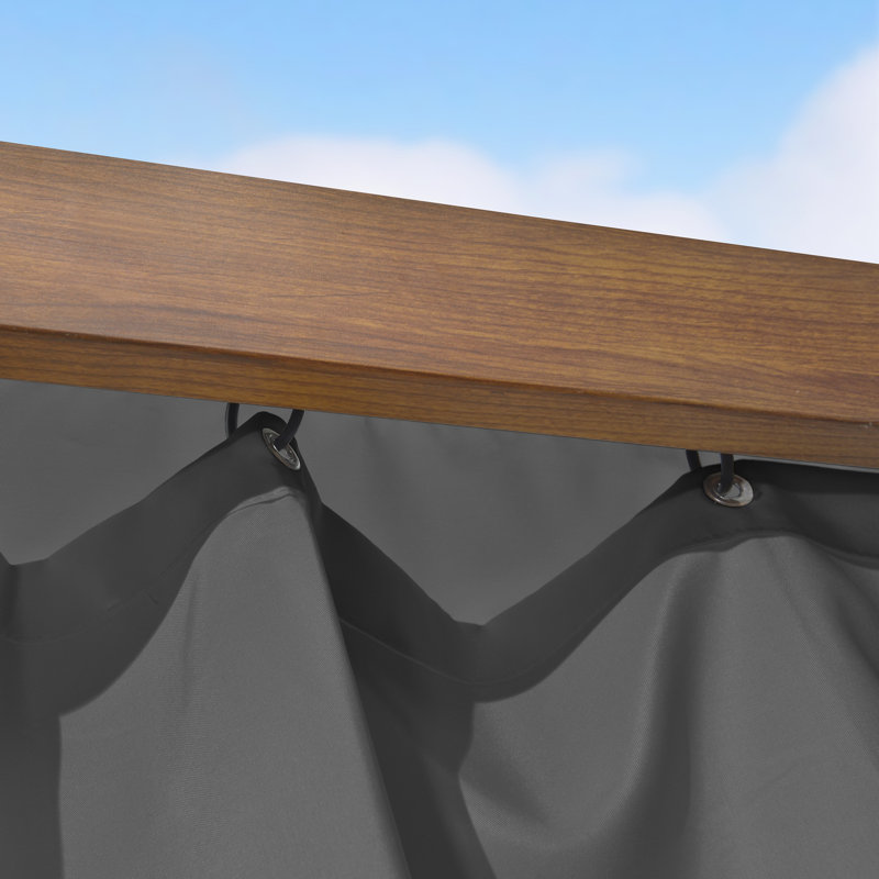 Écran de remplacement pour pergola rétractable mauve, H 82 po x l 49 po, gris