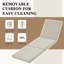 Chaise longue inclinable 82,6 po avec coussins 82,6 po