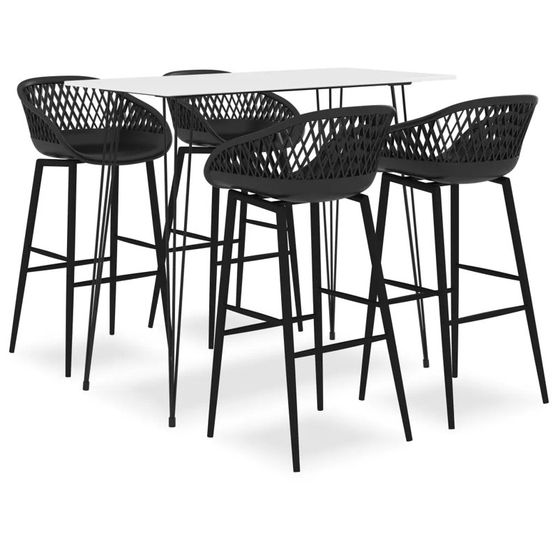 Barnes 4 - Person Dining Set, Black, Black, Black