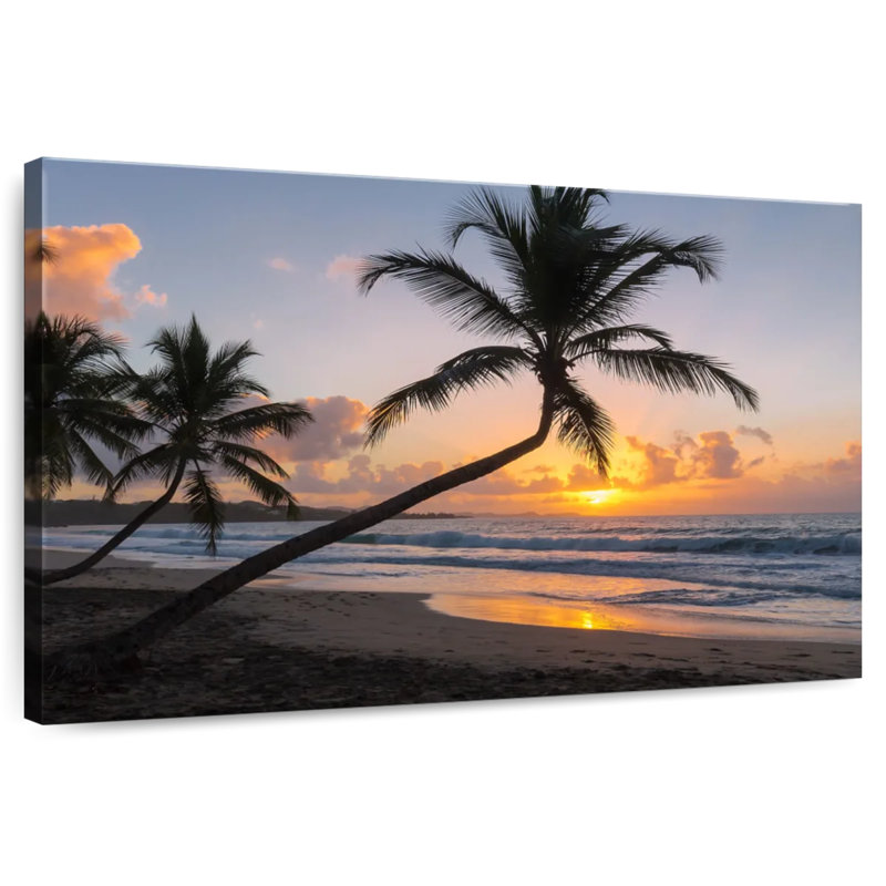 Gillard Tropical Island Sunset, 20" H x 30" W