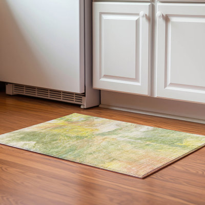 Premium Machine Washable Cerrito Green Rug
