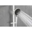 Robinets et systèmes de douche modernes en acier inoxydable, réglables à main avec barre coulissante