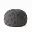 Pouf rond en fil de coton tricoté 20 X 20