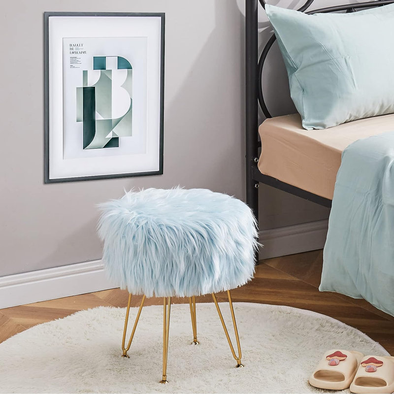 Tabouret d'appoint Niral Steel, Bleu