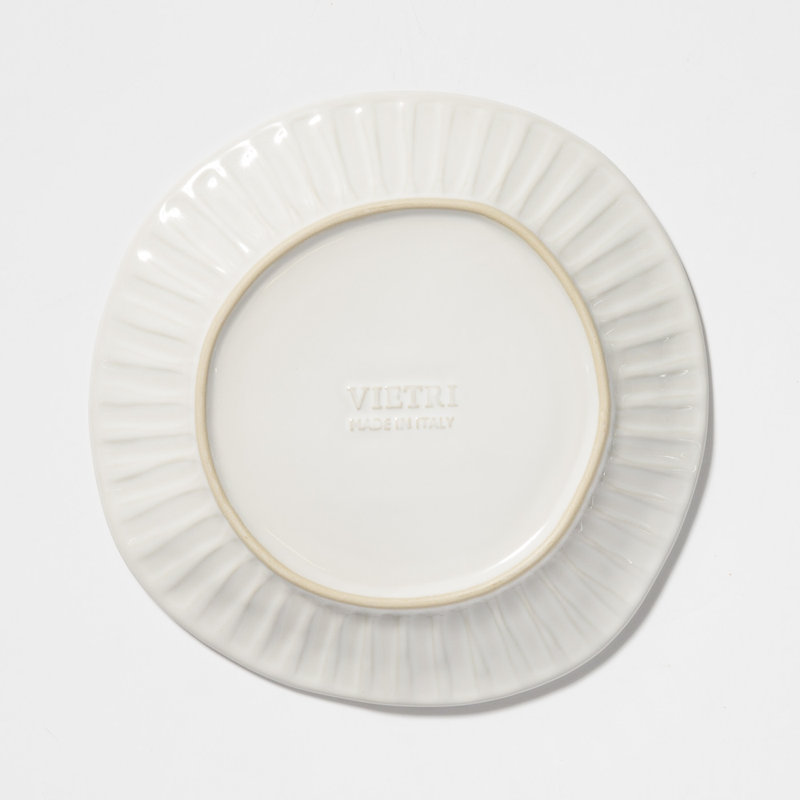 Incanto Handmade Stoneware Salad/Dessert Plate, White
