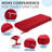Outdoor bench cushion, waterproof and fade-resistant balcony cushion with a non-slip bottom and ties; the bench comes with a removable cover,dimensions: 42“ x 18” x 3";Red-1766521785-1766521786