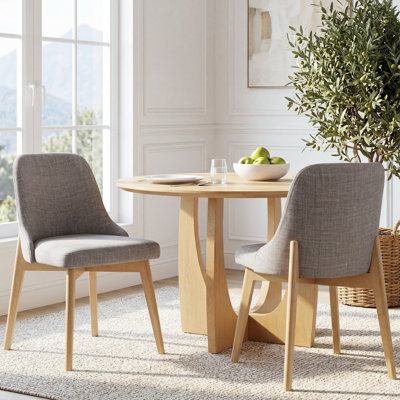 Chaises d'appoint rembourrées en tissu Luciana