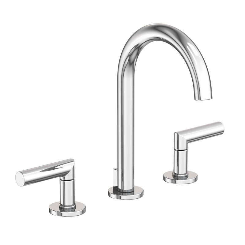 Pavani Widespread Bathroom Faucet with Drain Assembly, Polished Chrome