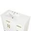 Meuble-lavabo simple 36,01 po avec plateau en bois massif Riggleman