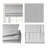 Galen Grey Basketweave Cordless Room Darkening Single 34x64" Roman Shade-773889067-794630147