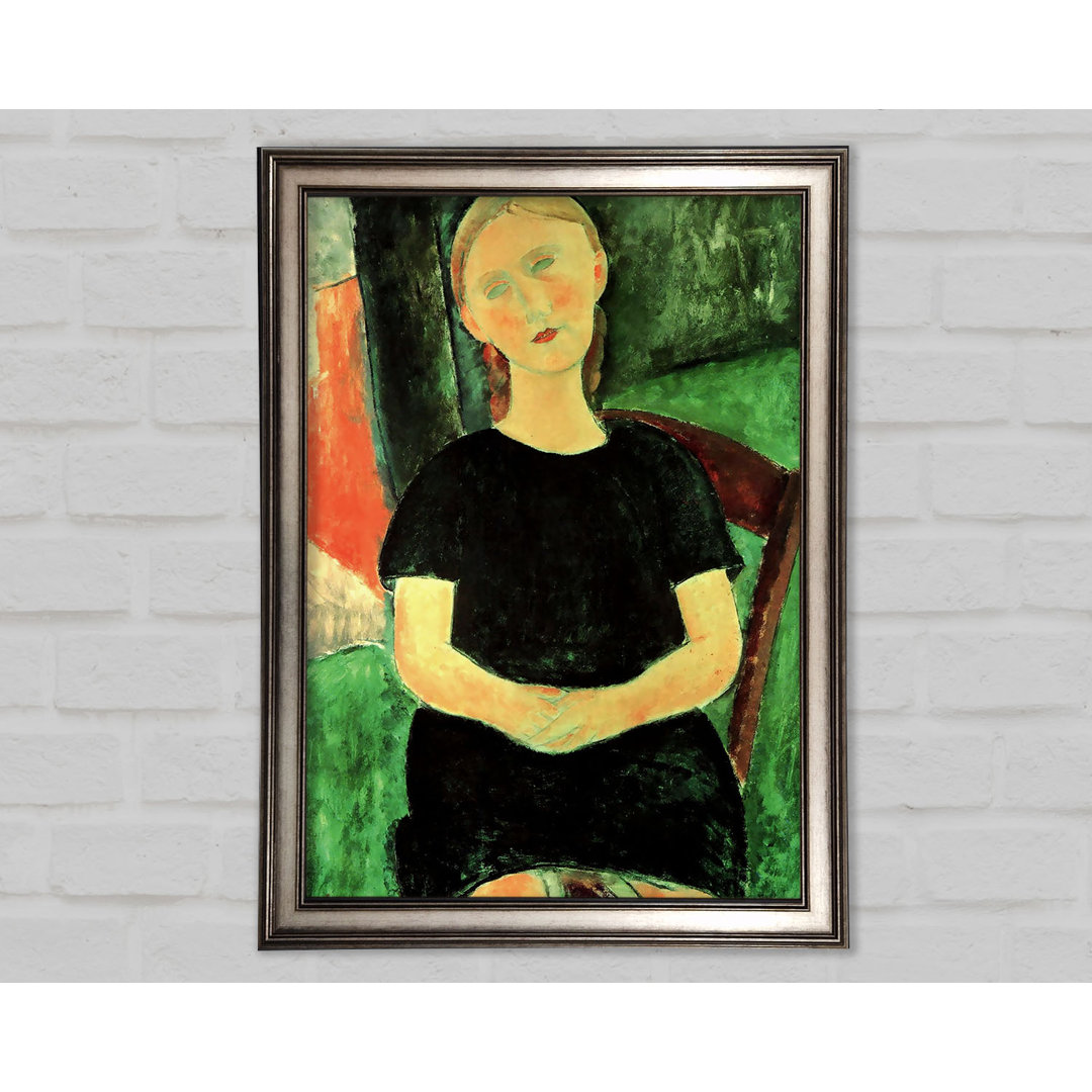 Modigliani Sitzendes Mädchen - Einzelner Bilderrahmen Kunstdrucke