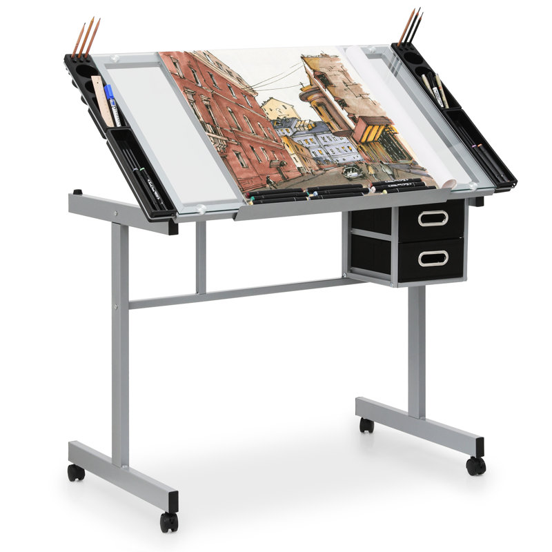 Lachus 41.5'' W Rectangular Drafting Table