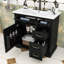 Meuble-lavabo simple autoportant moderne avec lavabo en céramique, porte à fermeture douce et tablette réglable-1575627793-1575627805