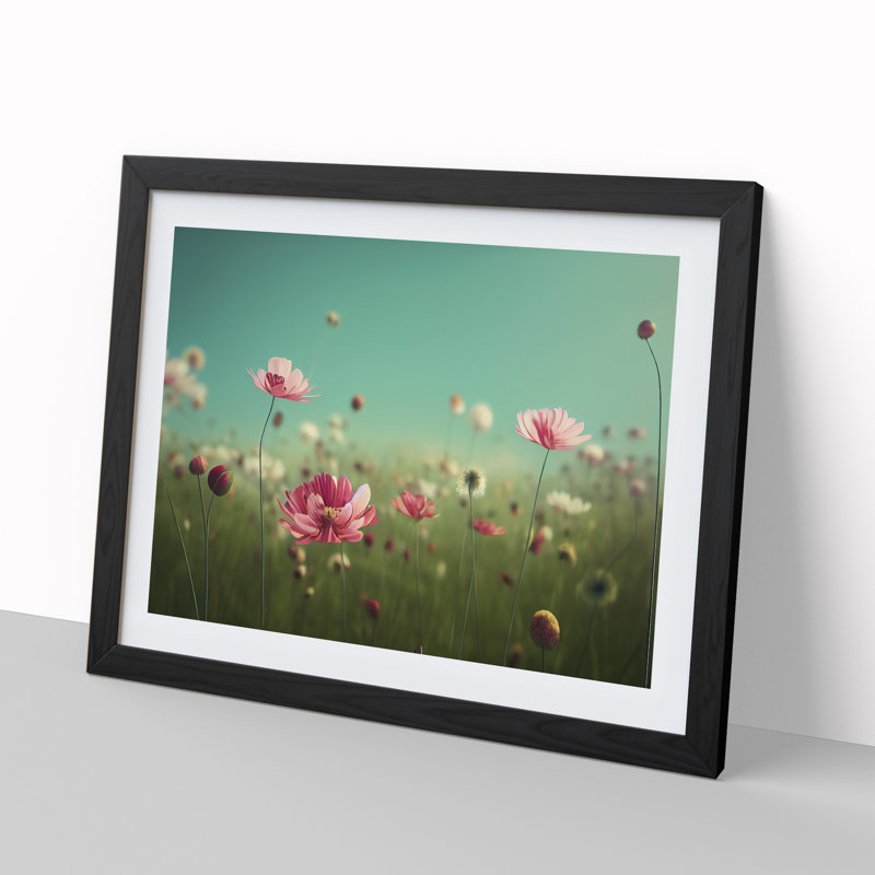 Unbeatable Wildflowers Floral - Framed Print, Black Framed, 34cm H x 46cm W x 2cm D