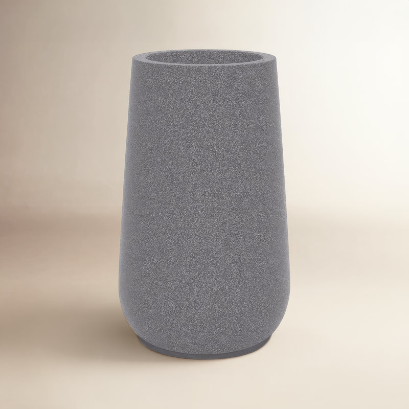 Pot à fleurs en plastique Kisha, Granit