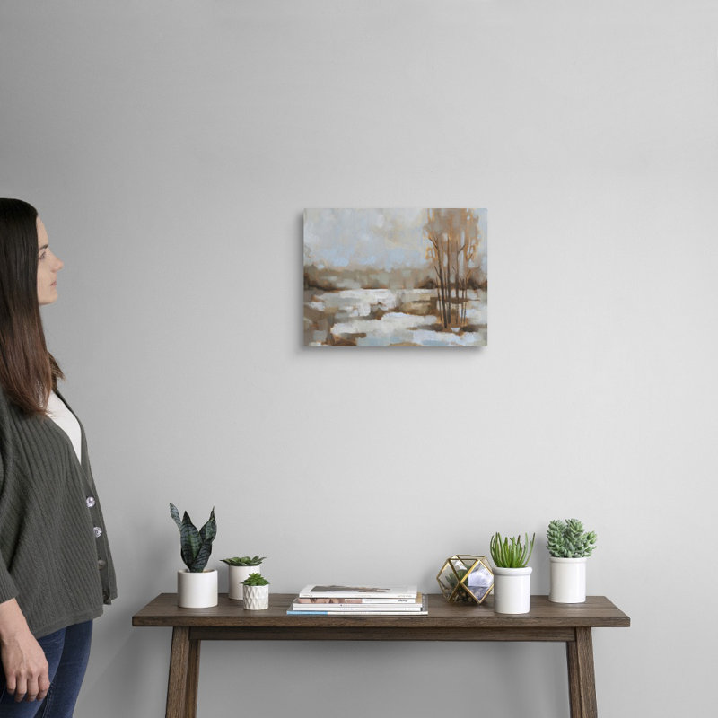 «Snowscape II» par Jacob Green - reproduction d'art sur toile, Toile tendue, H 12 po x l 16 po x P 1,25 po