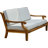 Wheelock 68'' Wide Teak Loveseat with Cushions