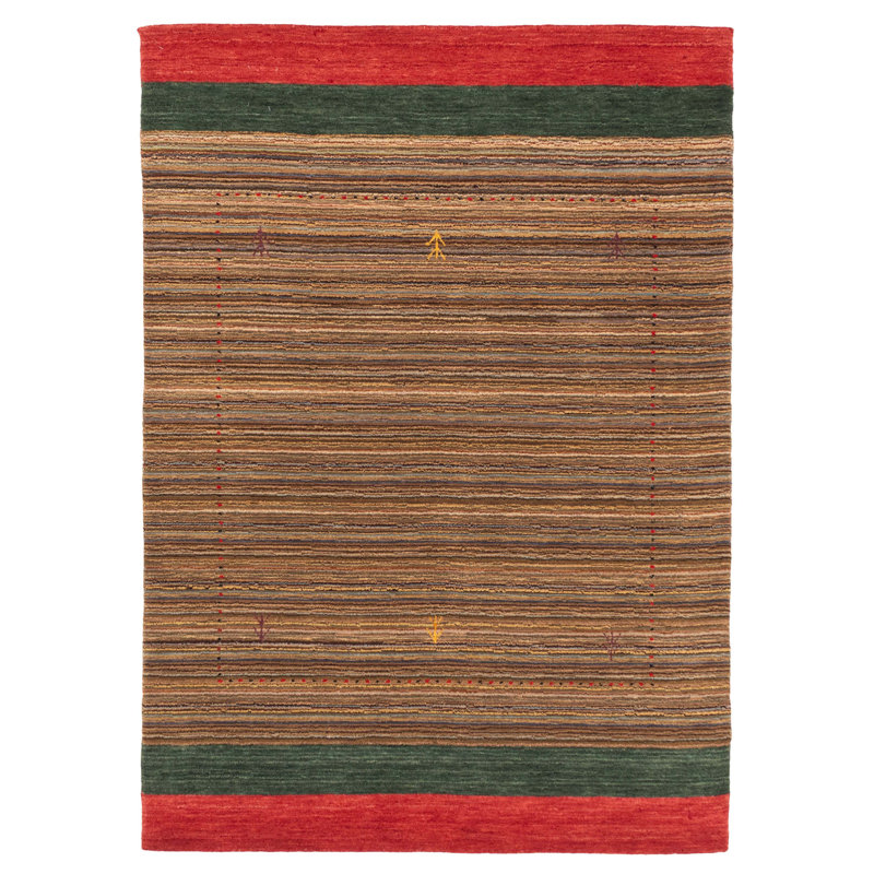 Tapis brun Kashkuli Gabbeh 4 pi 0 po x 5 pi 10 po