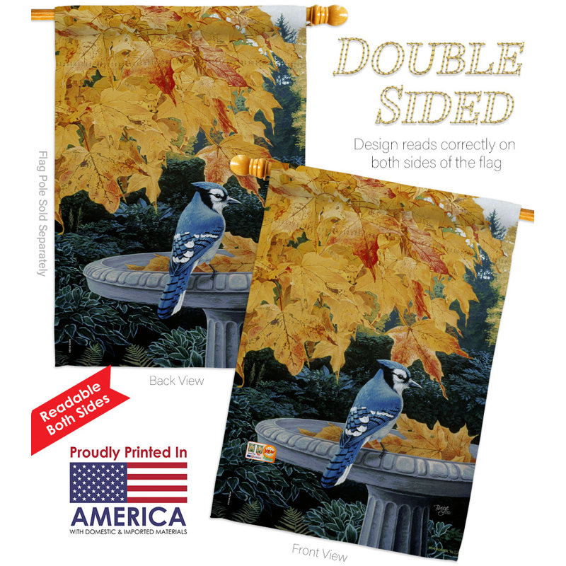 Double Sided 40'' H x 28'' W Polyester Animal Flag Set