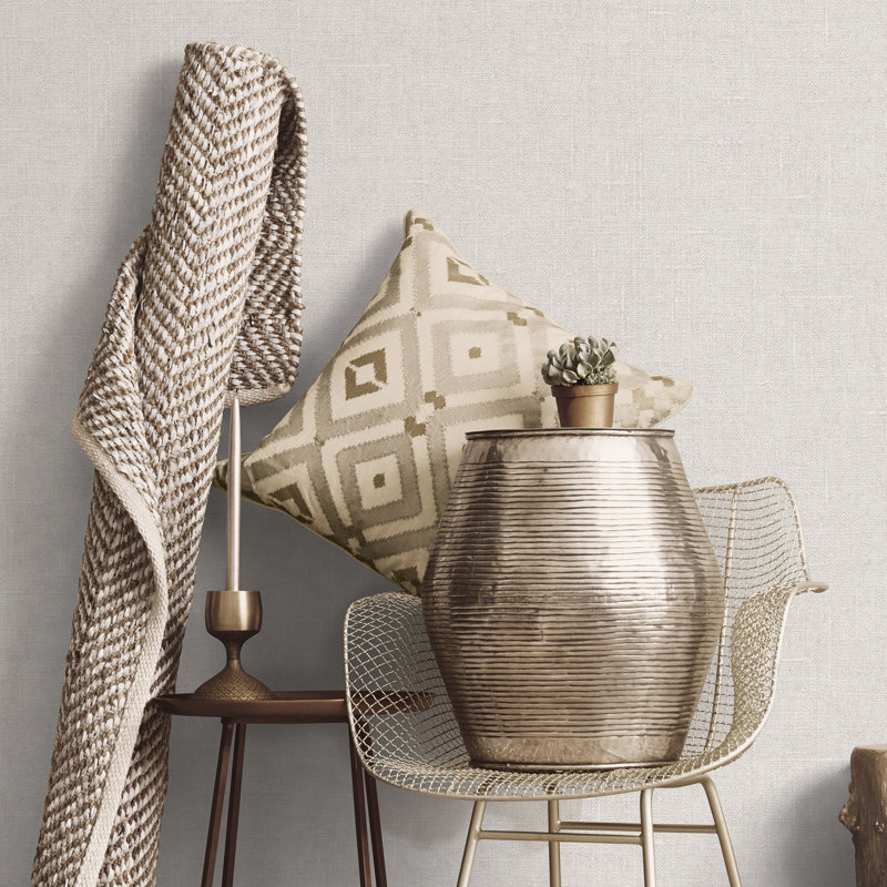 Meiling Texture Roll, Pale Grey