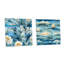 «Coastal Tranquility Seaside Landscape», ensemble de 2 verres muraux en acrylique-103924157