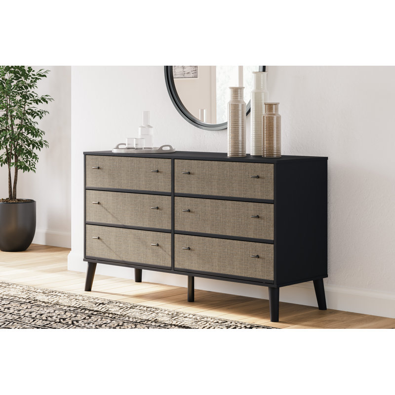 Piperton Dresser, Black/Taupe