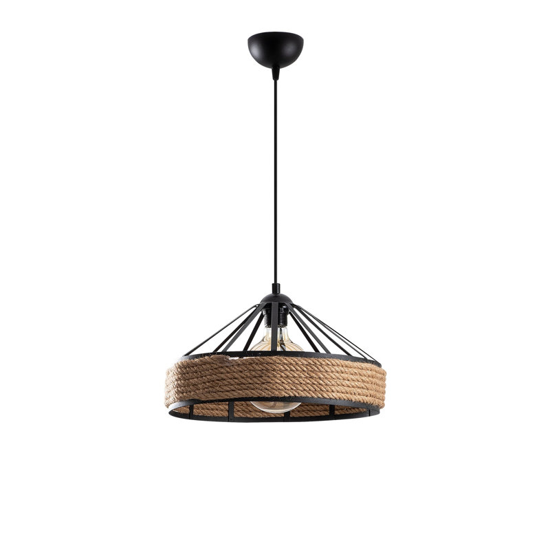 Luminaire suspendu tambour 1 lumière Noe