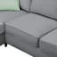 Canapé modulaire en tissu 7 places, L 112 x 87 po, gris, 3 coussins pour le salon, le canapé et la maison-872861812