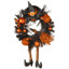 Décorations de porte et couronnes d'Halloween