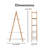 Abacus Universal Expert 4-Tier Ladder Shelf Bookcase