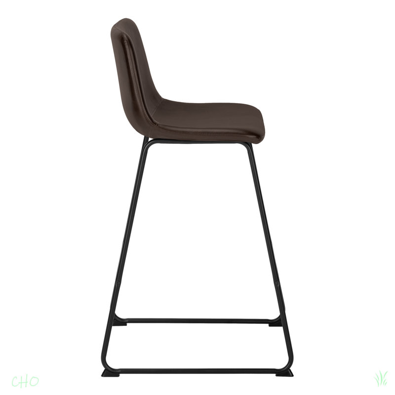 Chaise de bureau moderne, hauteur de bar, Brun, Noir, noir, noir, noir