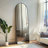Arched Full-Length Floor Mirror with Aluminum Alloy Frame, Shatter-Resistant Glass, Freestanding or Wall Mounted-1114336374-1114336361