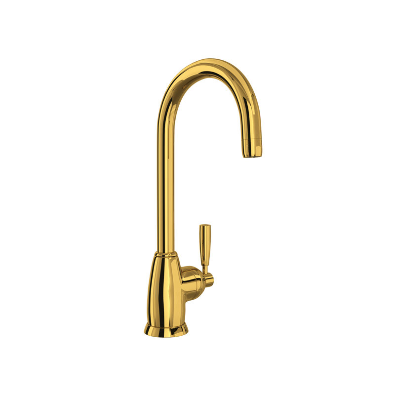 Holborn Bar/Food Prep Kitchen Faucet, Unlacquered Brass