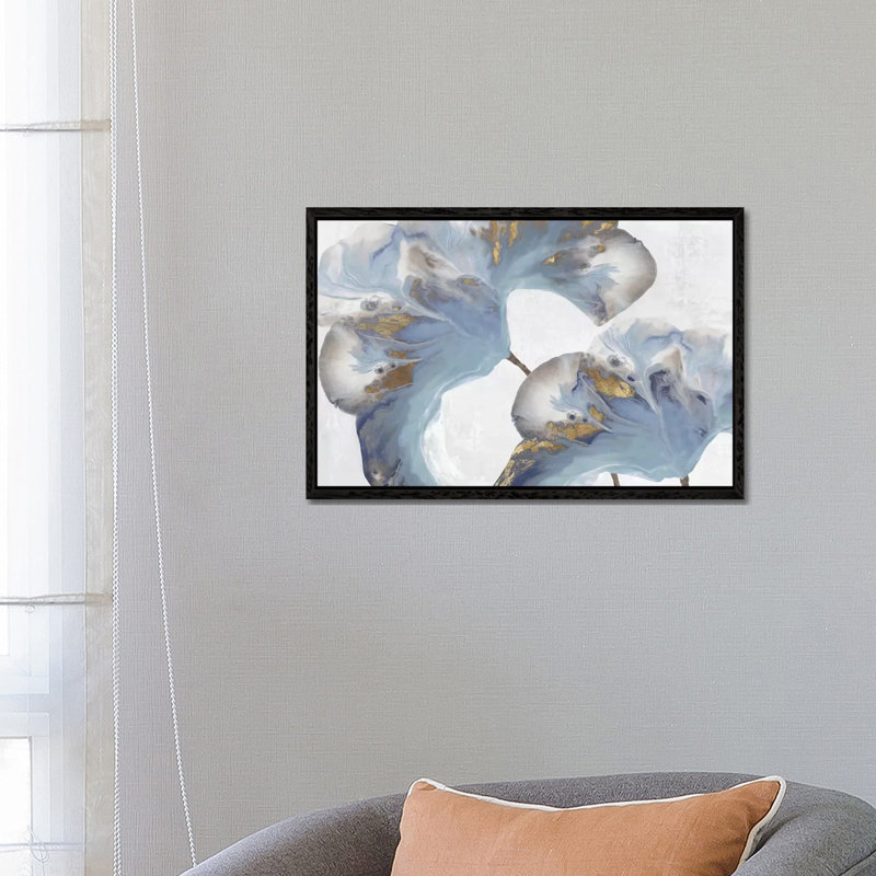 Space Inside II by Eva Watts - Painting on Canvas, 45.72cm H x 66.04cm W x 3.81cm D, Black Framed
