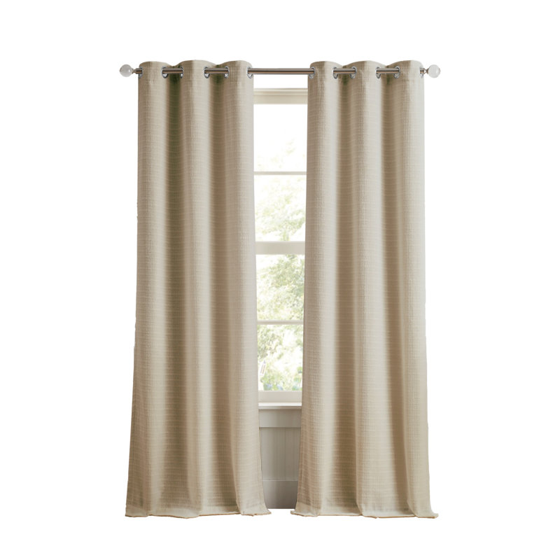 Paire de rideaux Martha Stewart Sutter, L 37 po x L 84 po, Sable