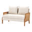 Causeuse avec cadre en bois massif et coussins Juillac -1735648284